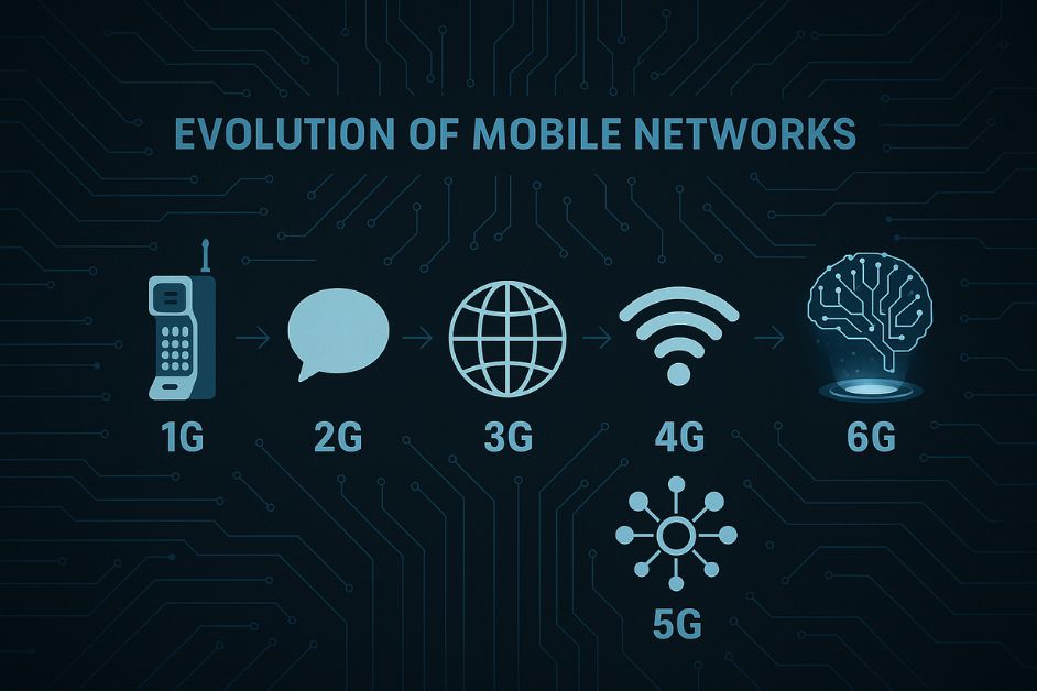 From 1G to 5G and Beyond: The Evolution of Mobile Networks