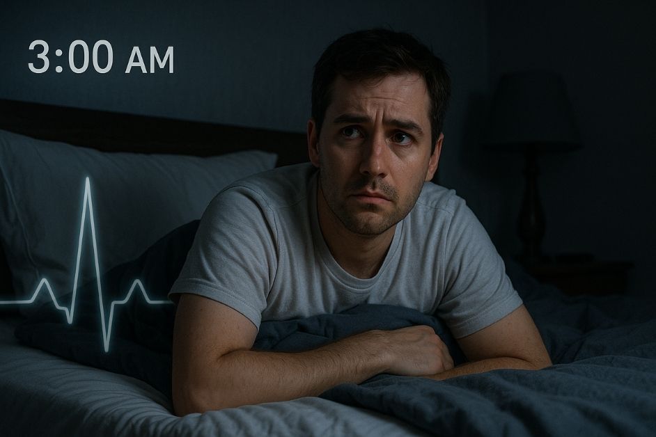 Person waking up at 3 a.m. for health issue