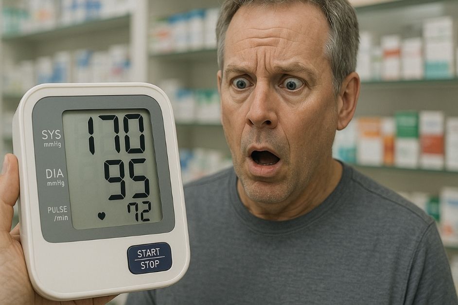 feeling of a person seening his blood pressure